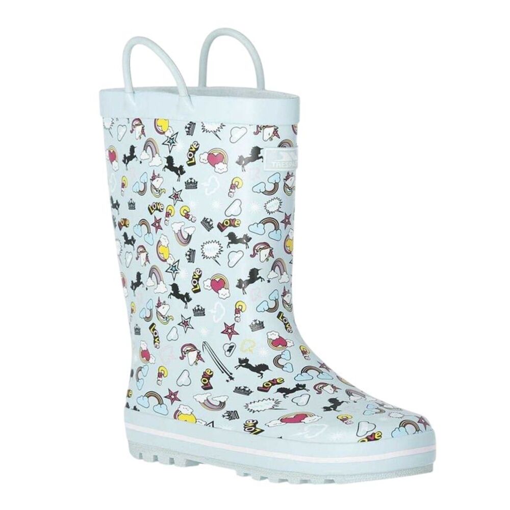 Trespass Childrens/Kids Starryton Unicorn Rain Boots / Mint